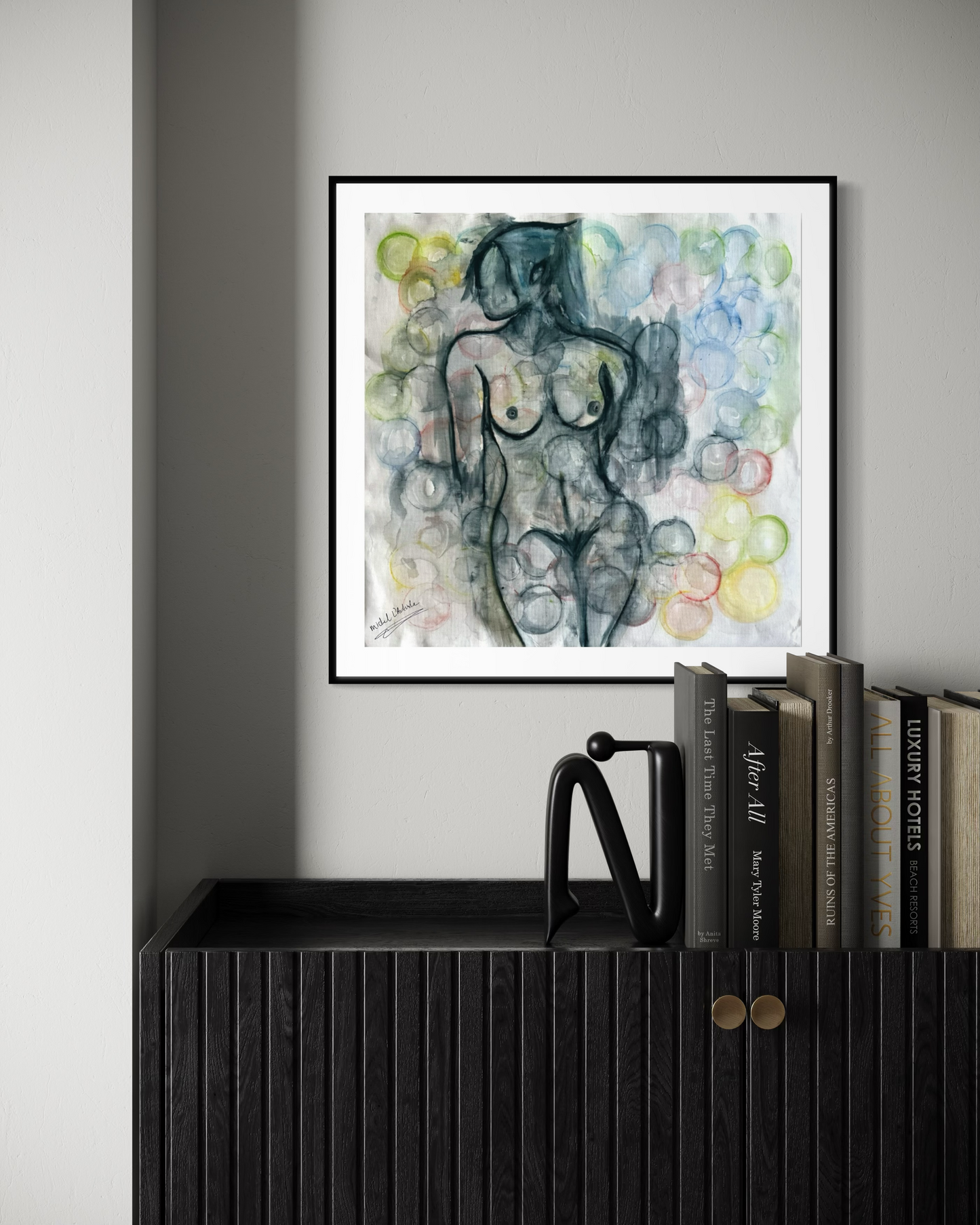 Collector presentation of Bubble Skin limited edition fine art print from Michel L’Artiste Women’s Day collection 3