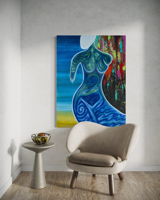 The Current of Us  – Original Painting by Michel L’Artiste