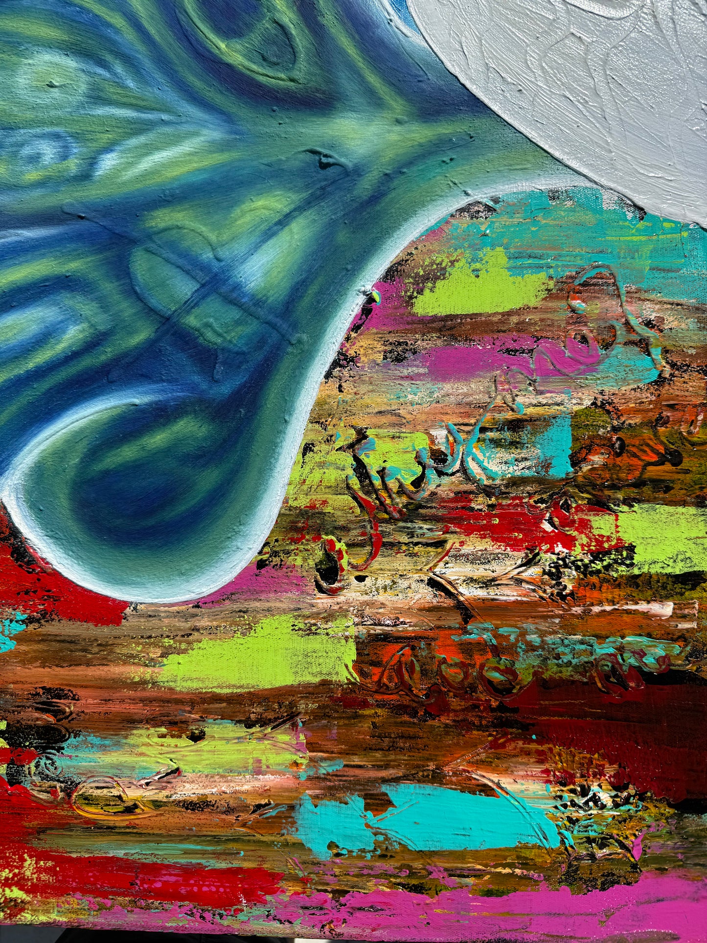 The Current of Us  – Original Painting by Michel L’Artiste