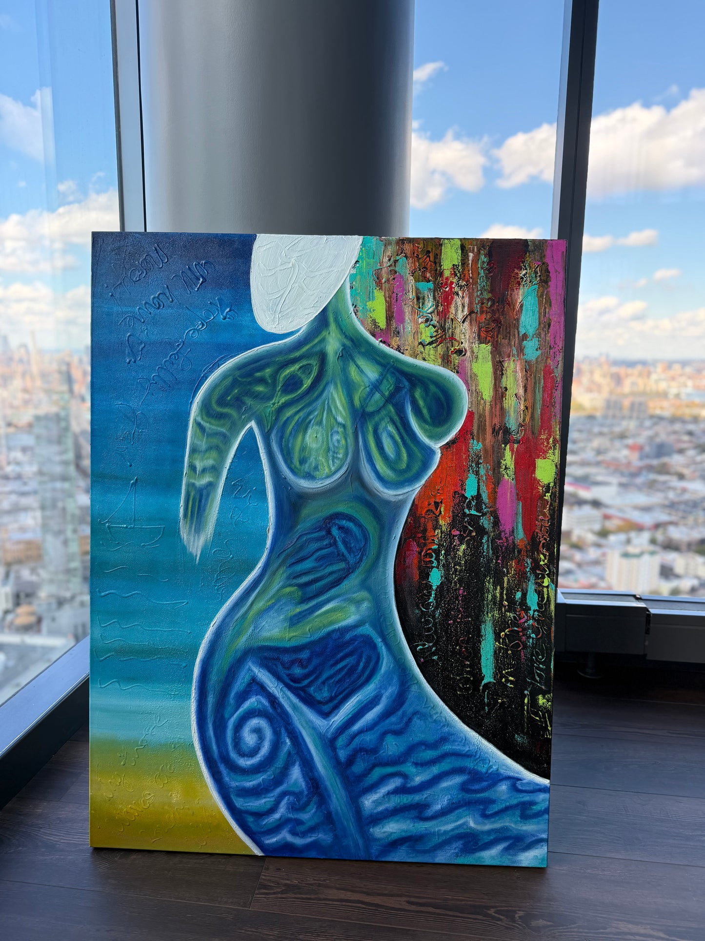 The Current of Us  – Original Painting by Michel L’Artiste